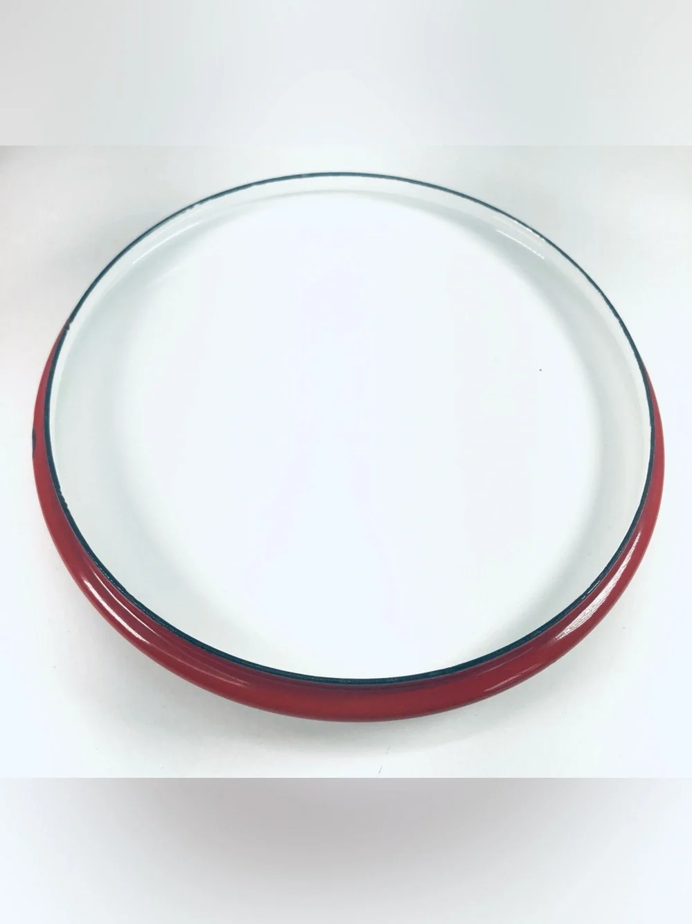 Dansk Kobenstyle Chili Red 2 Qt Metal Enamel Covered Saucepan Teak Handle 7x3.25